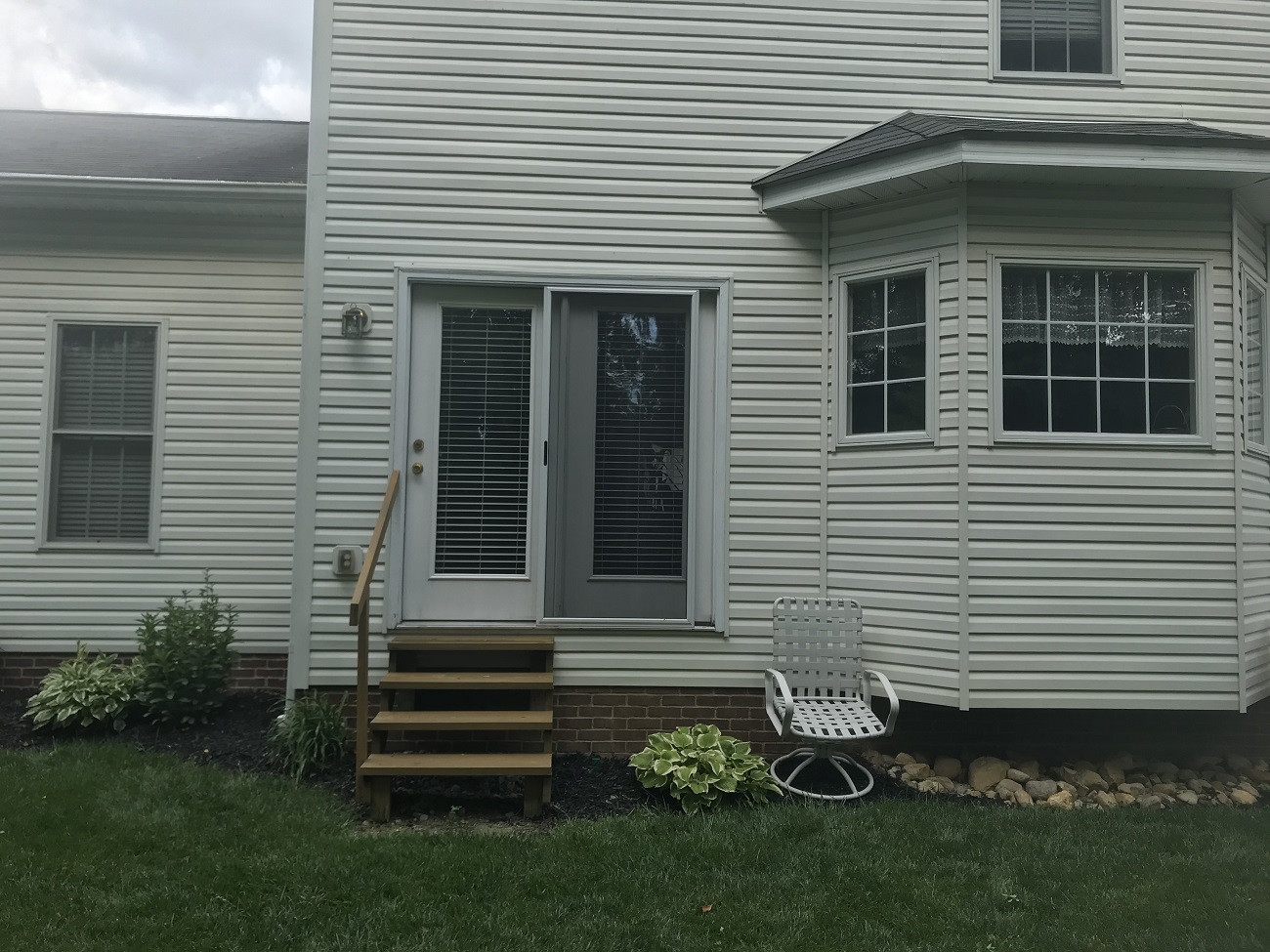 before photo of back deck